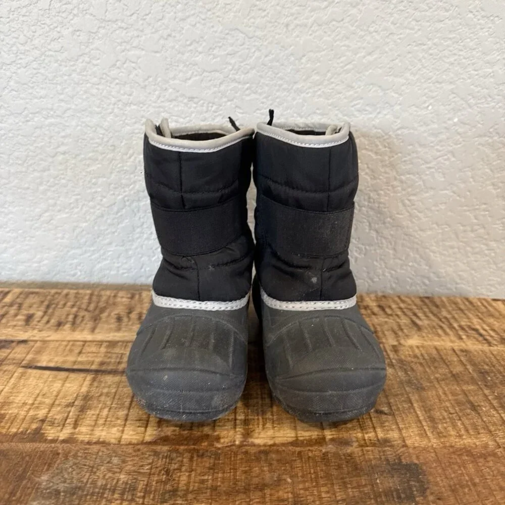 Cat & Jack Toddler Winter Snow Boots 7 Black Outdoor Unisex Girls Boys